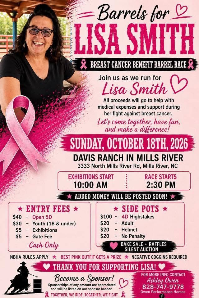 Barrels for Lisa flyer